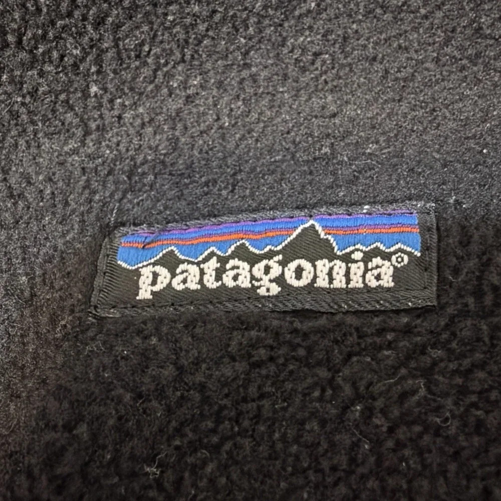 Vintage 90's Patagonia Full Zip Fleece Vest Back Pocket USA Mens Small
